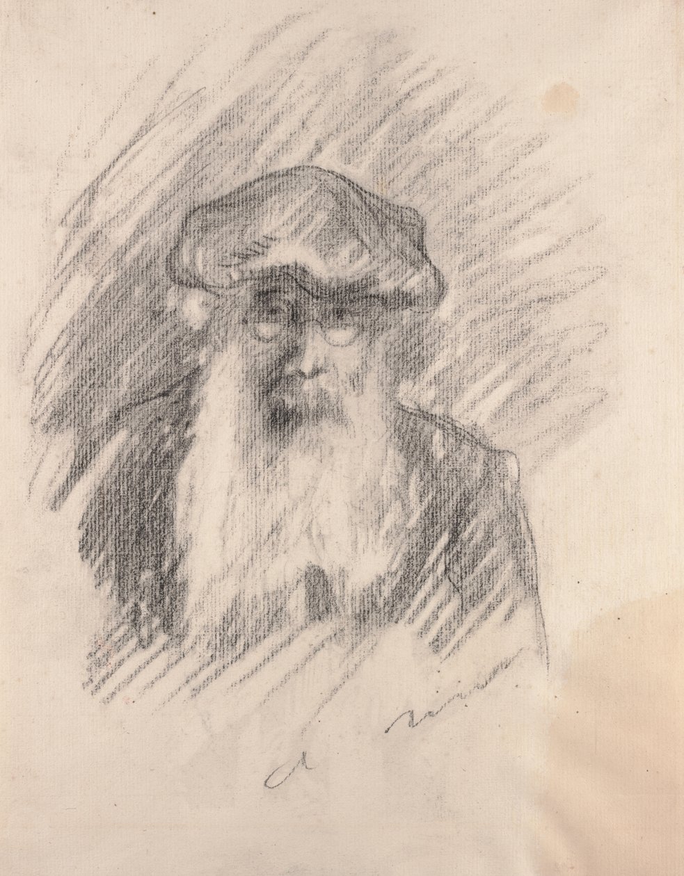 Portrait of Camille Pissarro, c.1893-94dani af Pierre Auguste Renoir