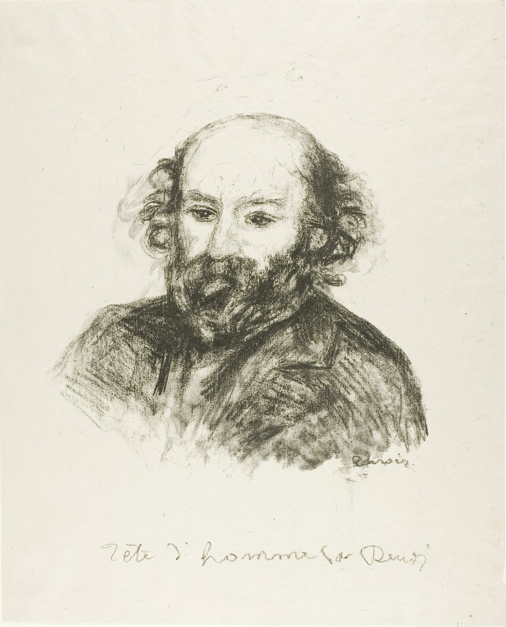 Portræt af Cezanne af Pierre Auguste Renoir