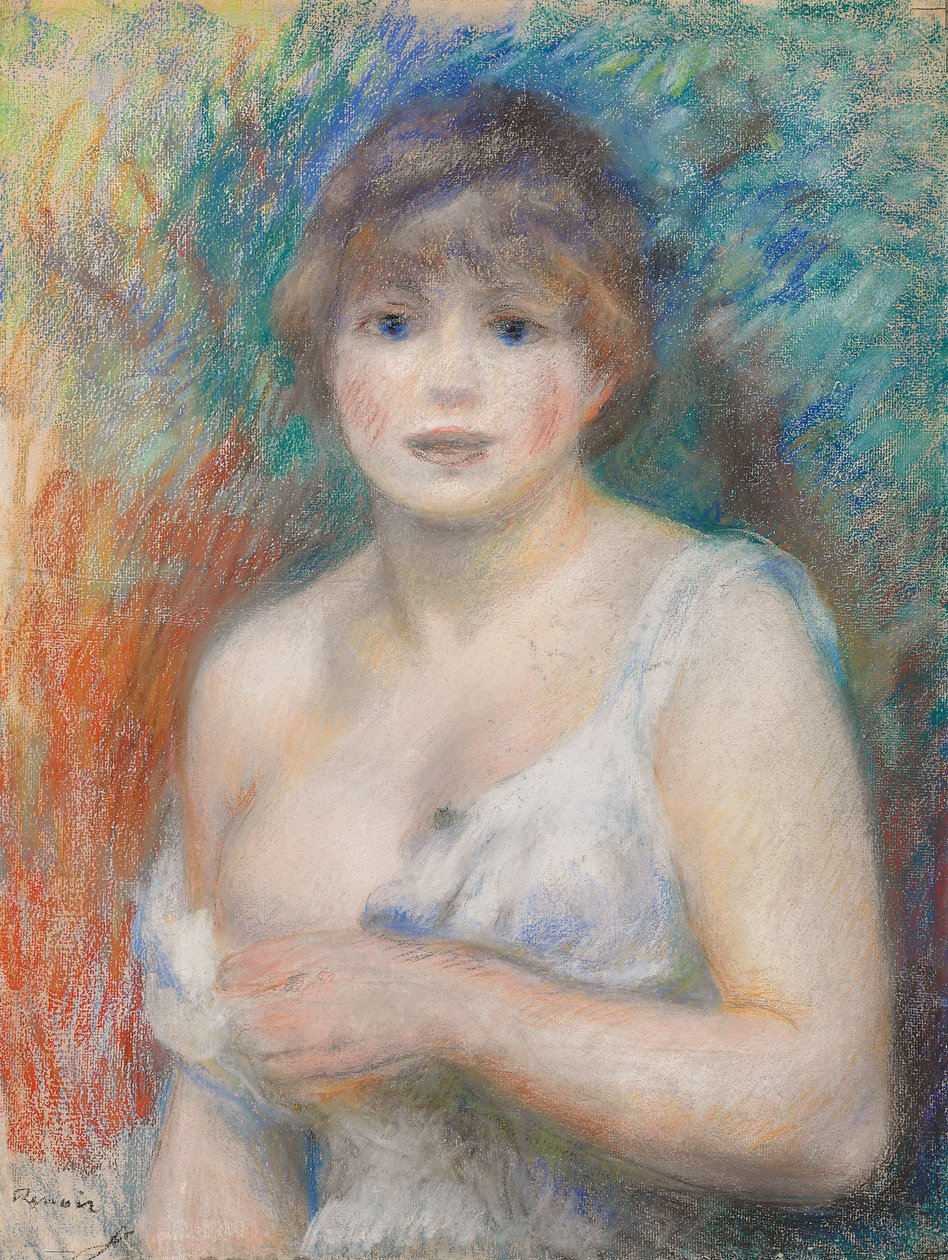 Portræt af Jeanne Samary, ca. 1879-1880 af Pierre Auguste Renoir