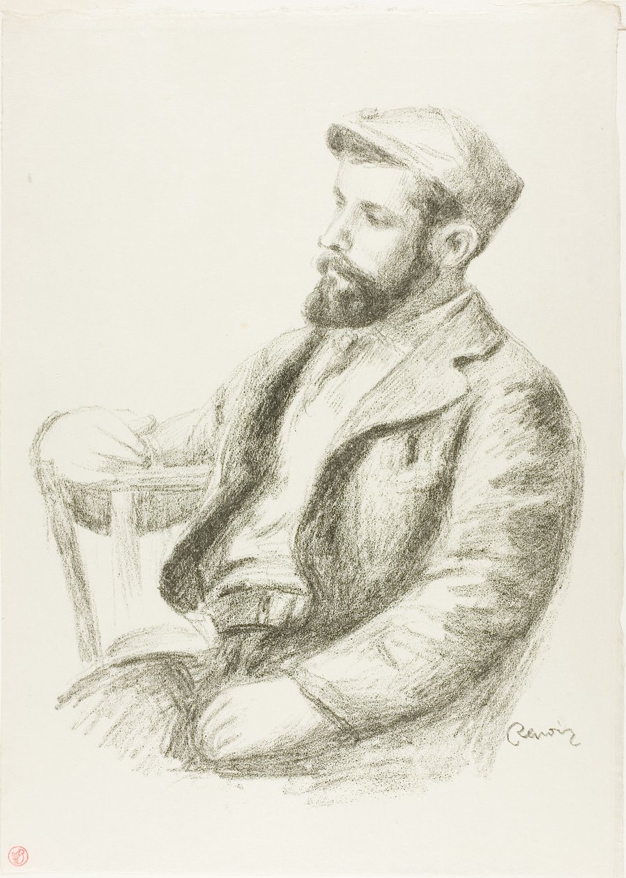 Portræt af Louis Valtat af Pierre Auguste Renoir