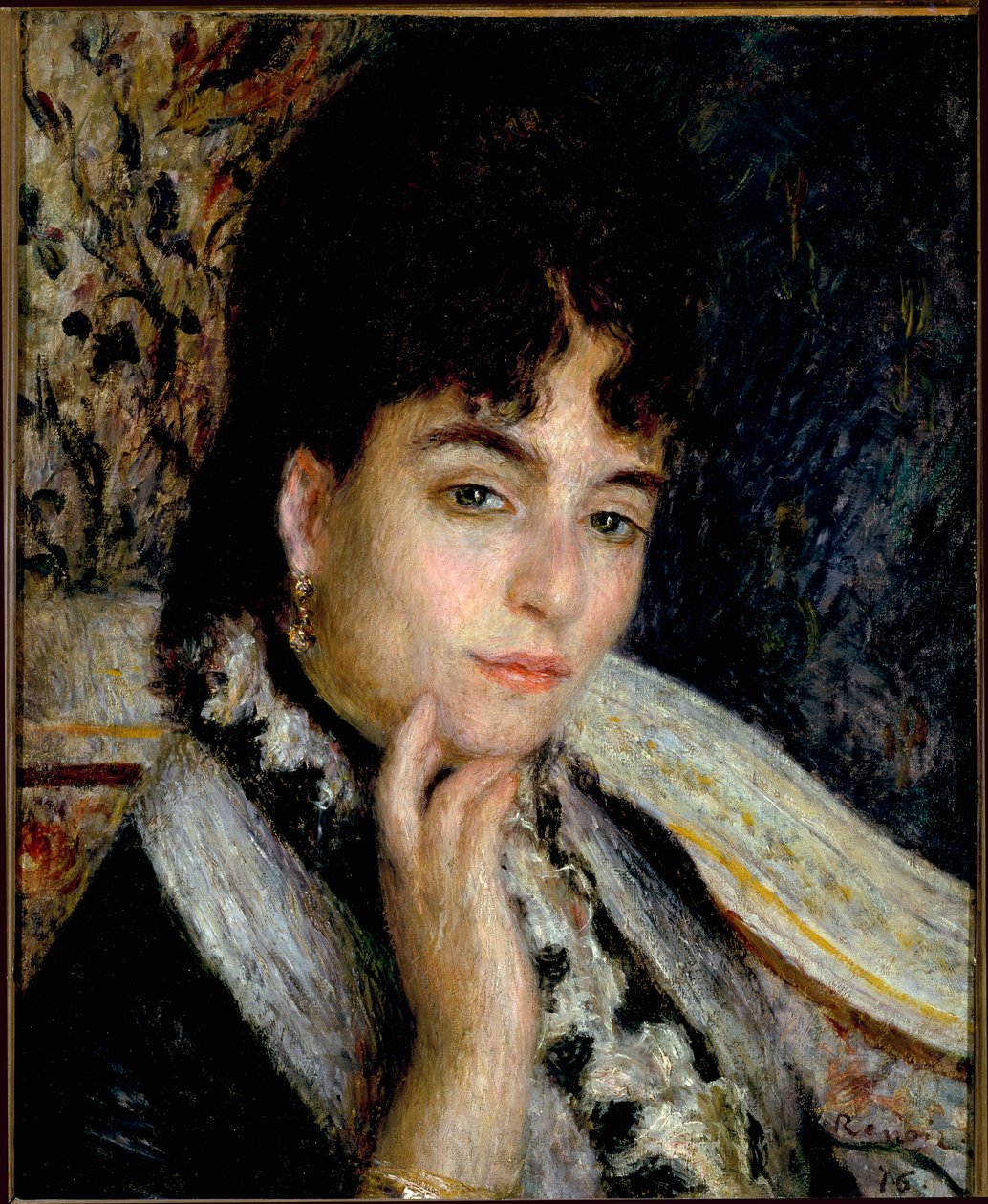Portræt af Madame Alphonse Daudet (olie på lærred af Pierre Auguste Renoir