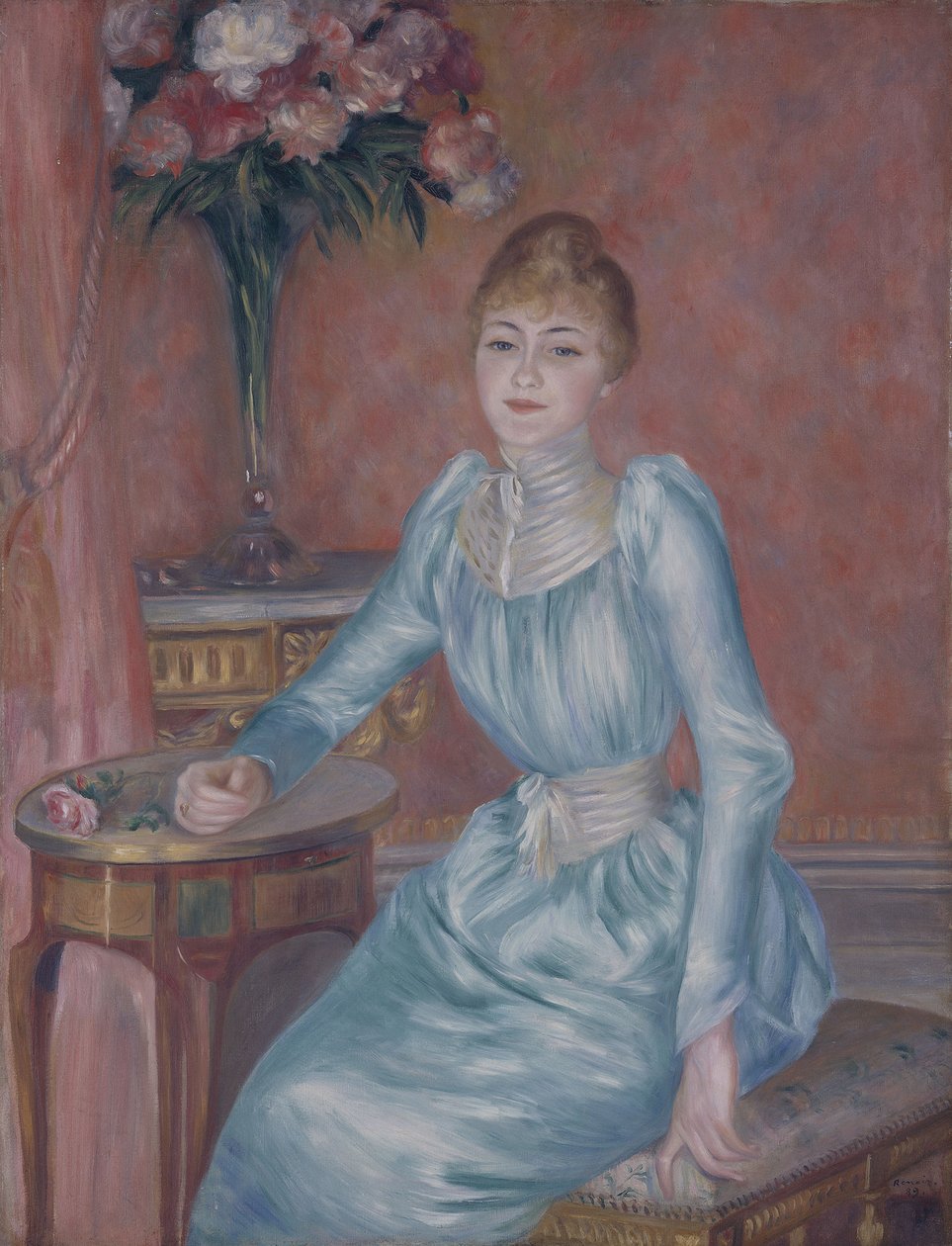 Portræt af Madame de Bonnières Henriette Arnaud-Gentil, Gräfin de Bonnières af Pierre Auguste Renoir