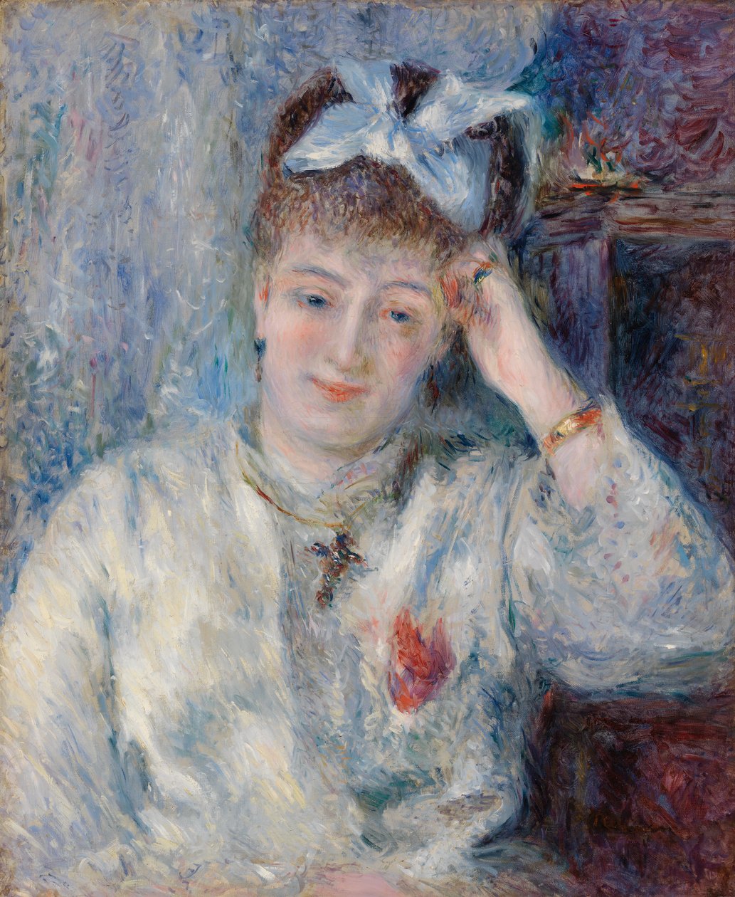 Portræt af Mademoiselle Marie Murer (Portræt af Mademoiselle Marie Murer) af Pierre Auguste Renoir