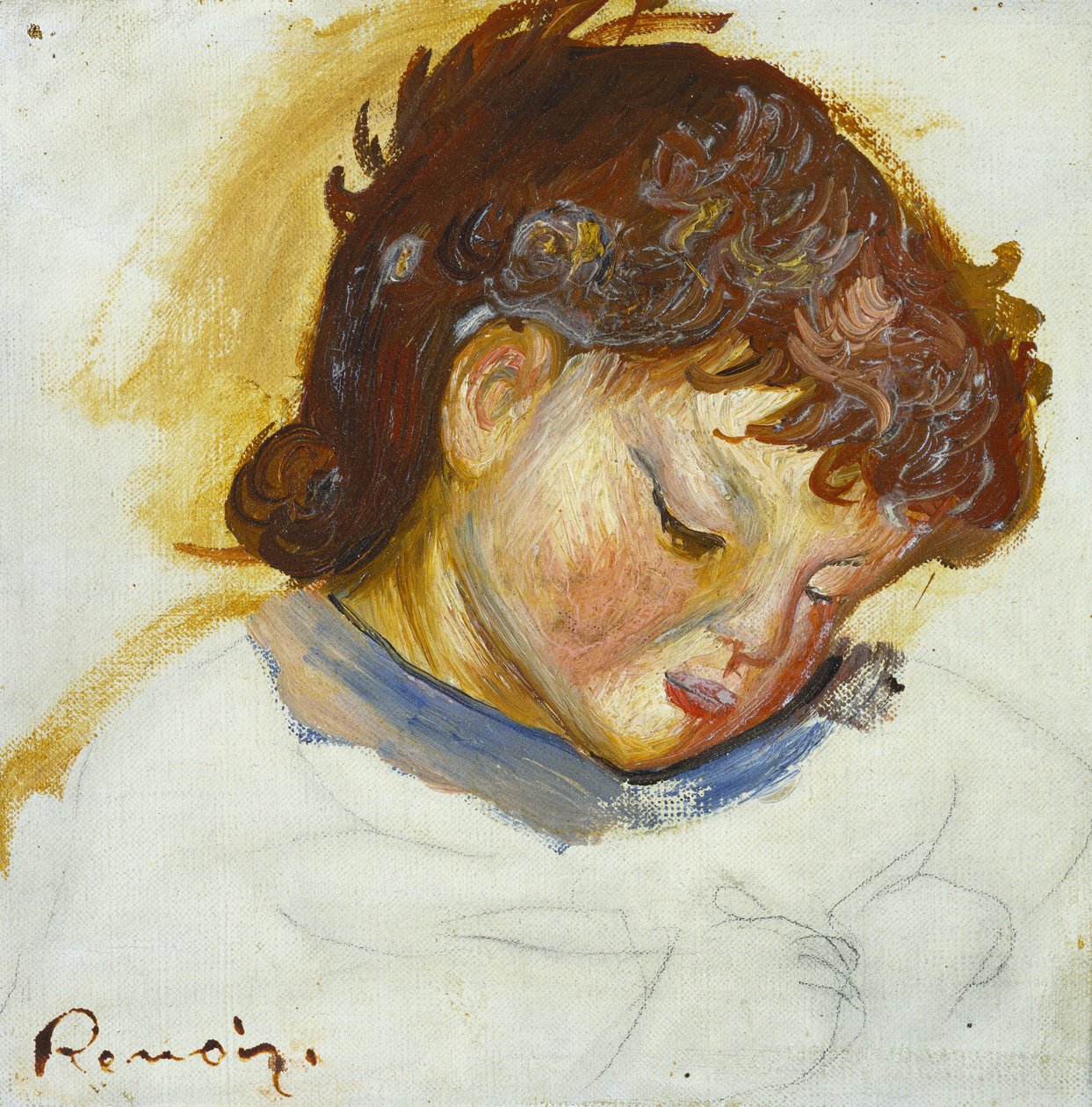 Portræt af Pierre Renoir, 1888 af Pierre Auguste Renoir