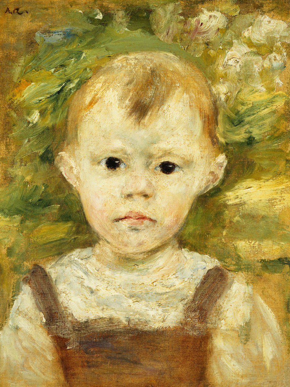 Portræt af en lille dreng; Portræt af en lille dreng, ca. 1880 af Pierre Auguste Renoir