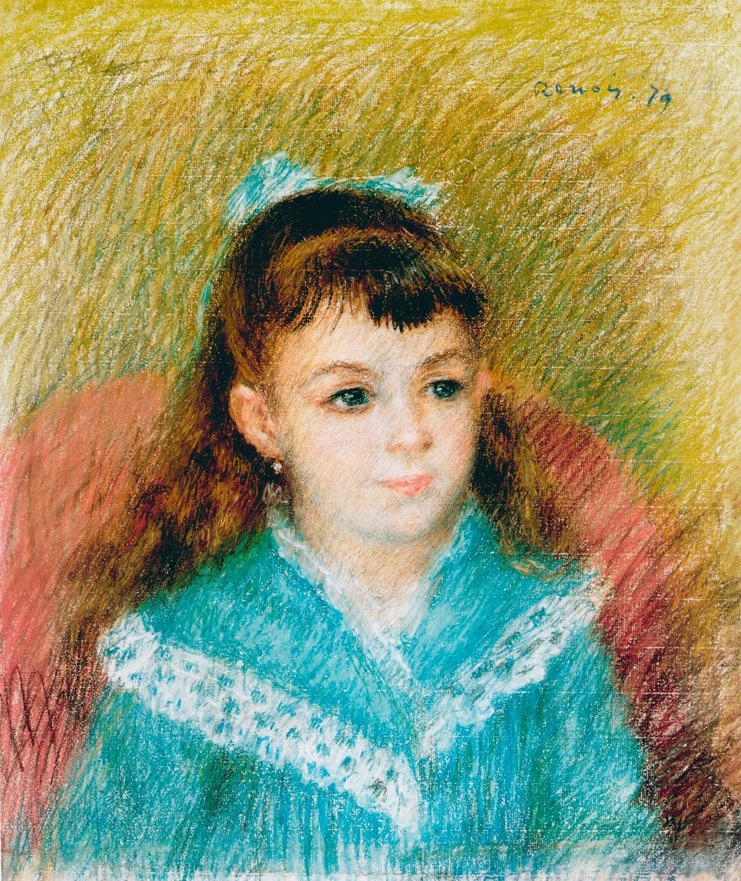 Portræt af en ung pige Elisabeth Maître, 1879 af Pierre Auguste Renoir