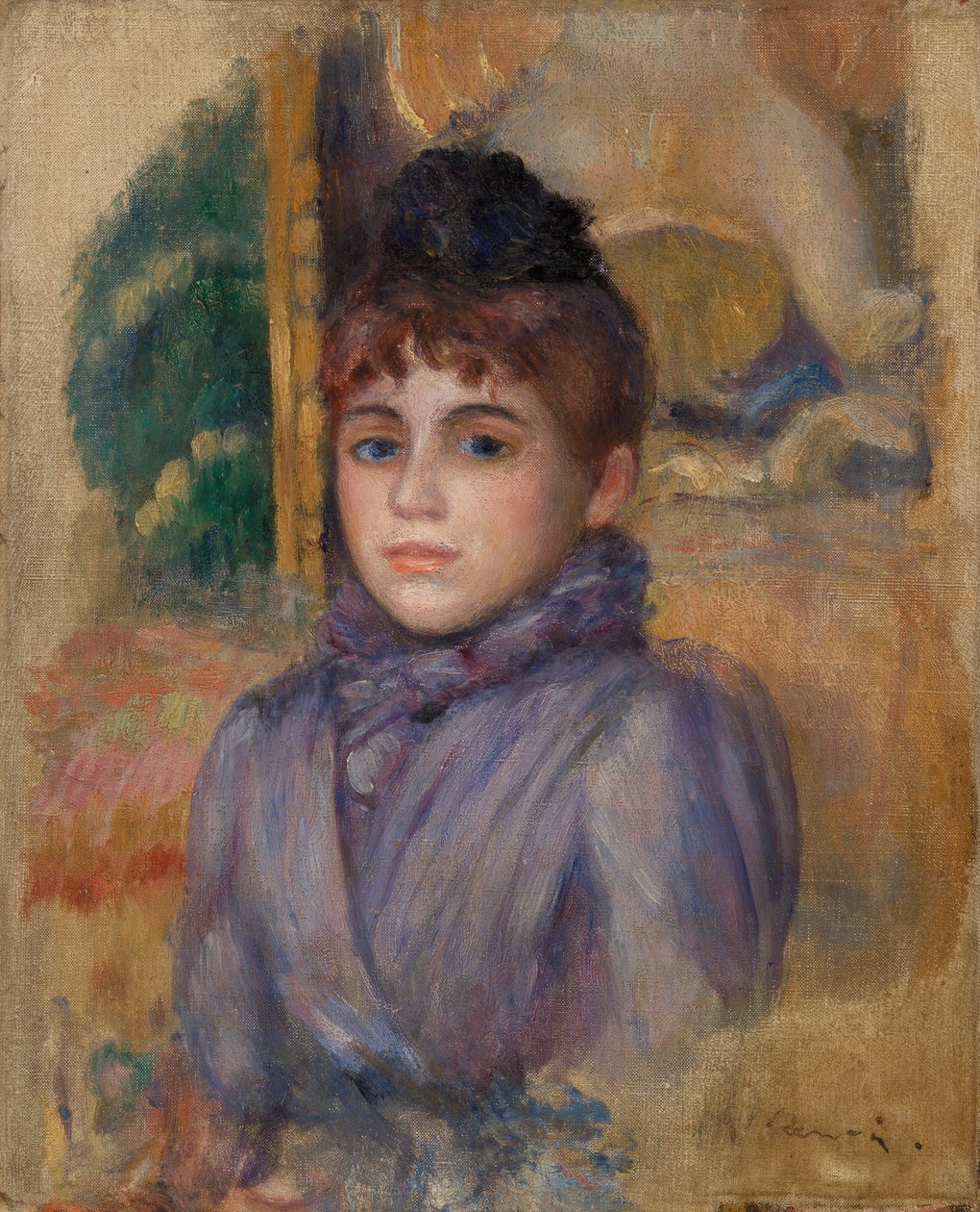 Portræt af en ung kvinde af Pierre Auguste Renoir