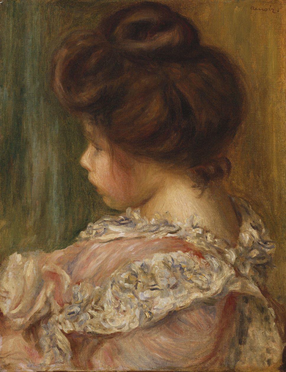 Portræt af en ung pige af Pierre Auguste Renoir
