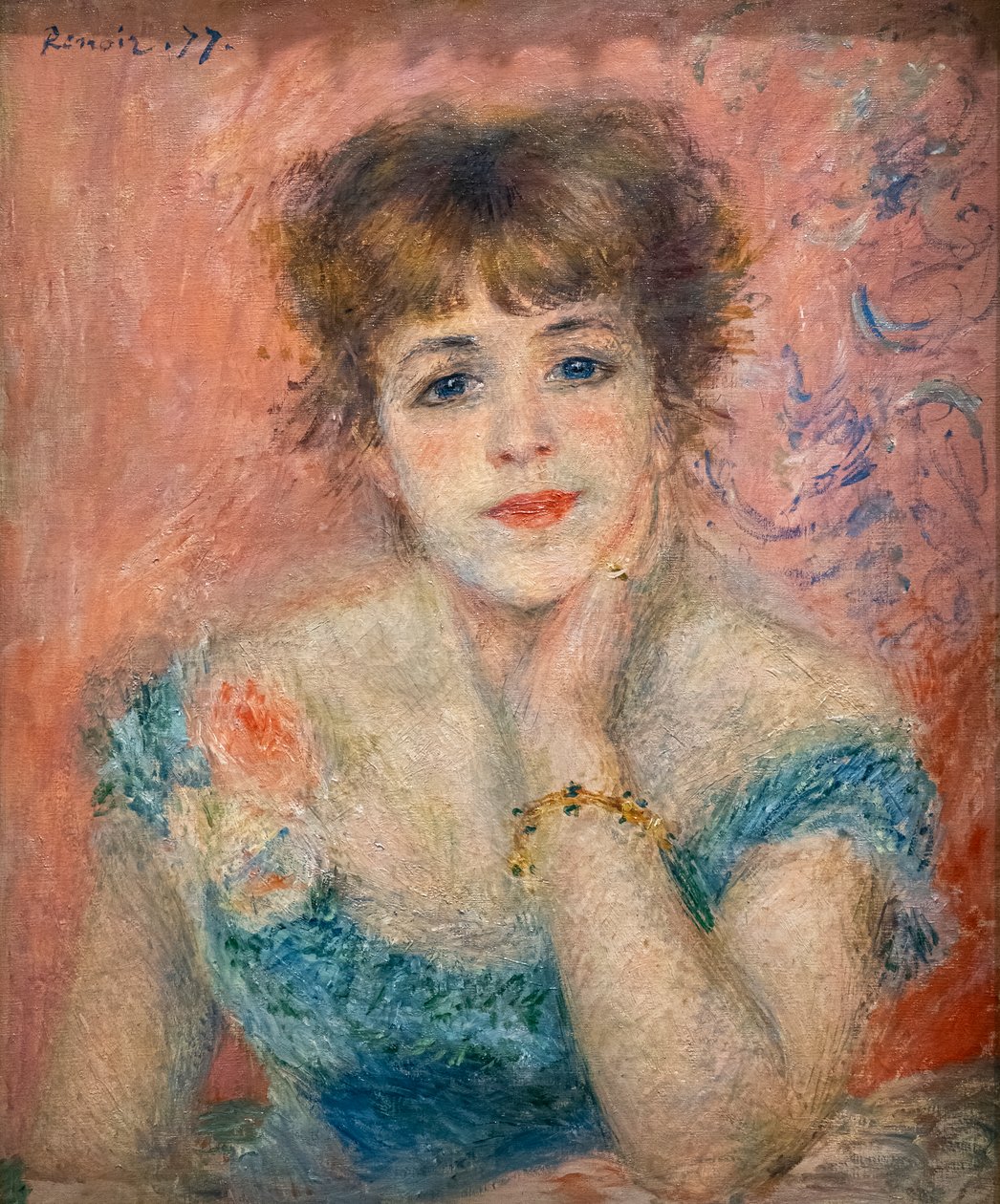 Portræt af skuespillerinden Jeanne Samary af Pierre Auguste Renoir