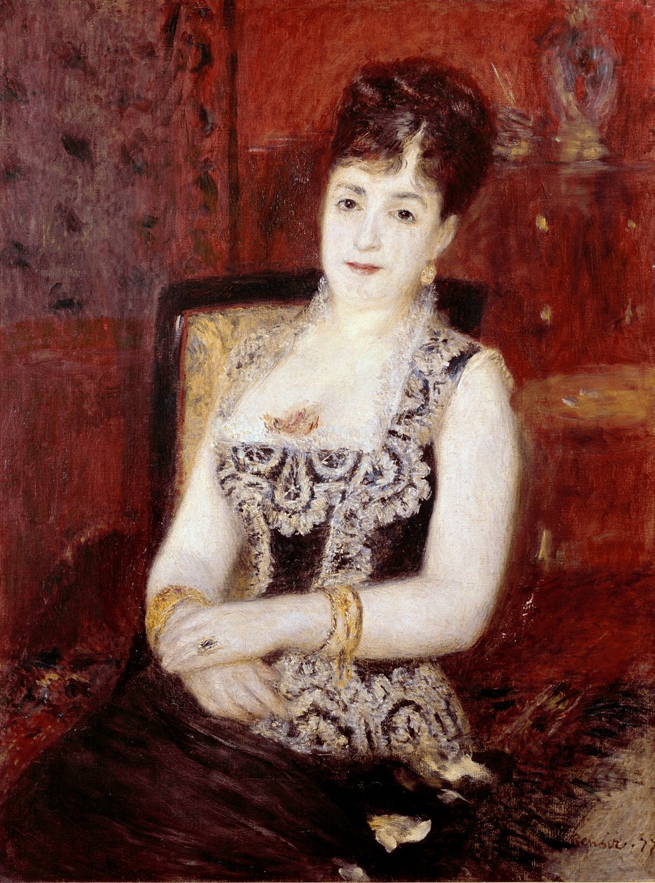 Portræt af grevinden af ​​Pourtales. Maleri af Pierre Auguste Renoir (Pierre-Auguste af Pierre Auguste Renoir
