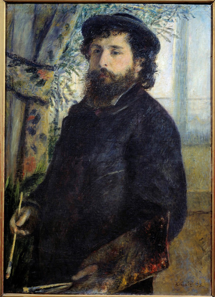 Portræt af maleren Claude Monet (1840-1926) Maleri af Pierre Auguste Renoir (1841-1919) 1875 Søn. 0,85x0,6 m Paris, musee d