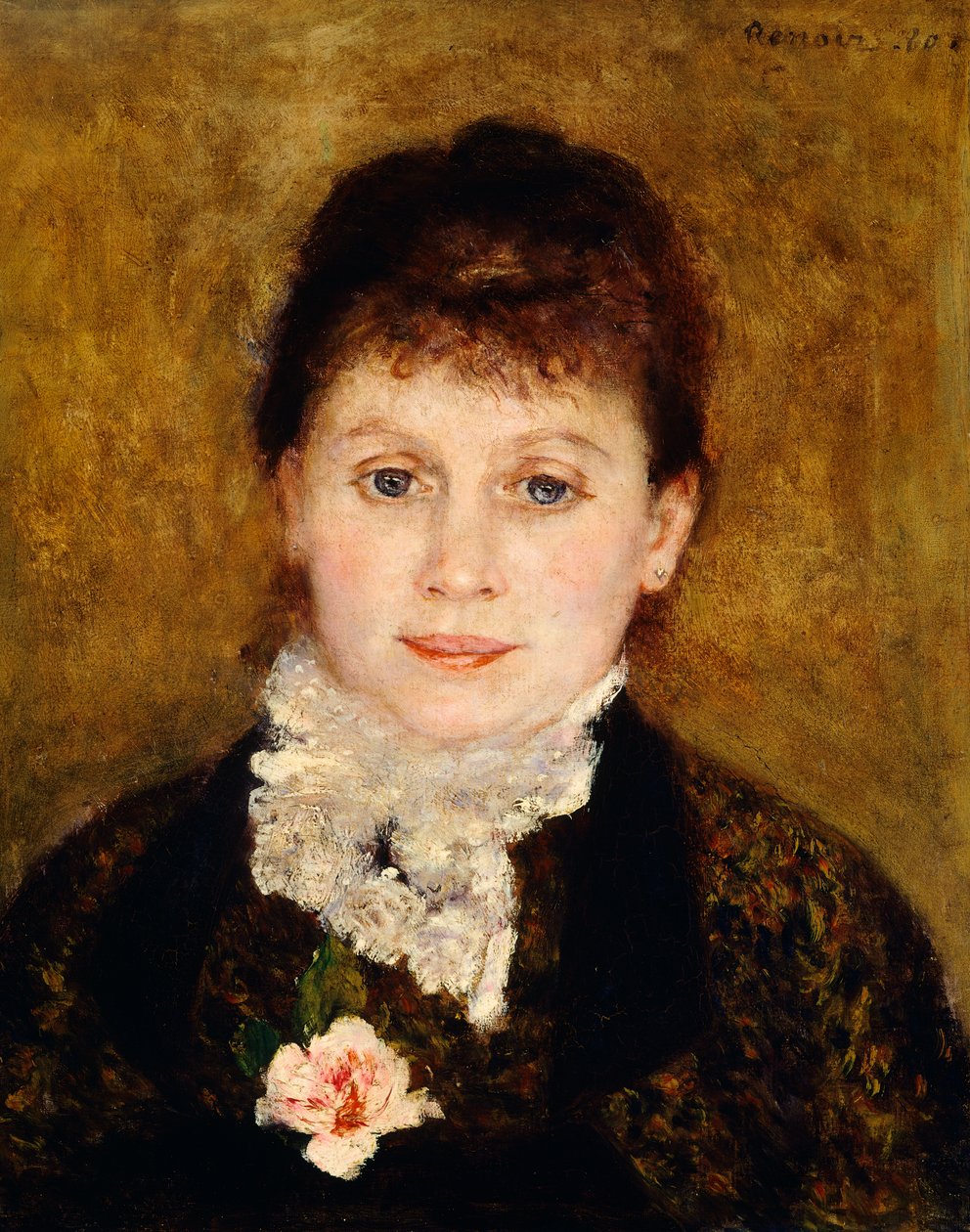 Portræt af kvinde af Pierre-Auguste Renoir (1841-1919) af Pierre Auguste Renoir