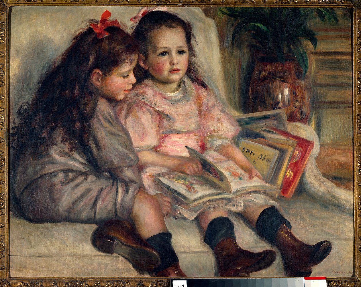 Portrætter af børn (Martial Caillebottes børn). 1895 af Pierre Auguste Renoir