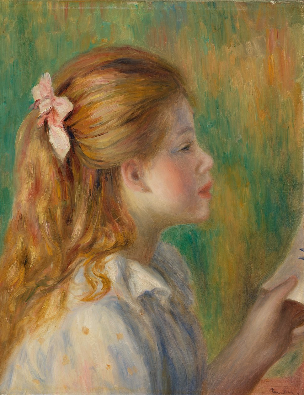 Oplæsning (La Lecture) af Pierre Auguste Renoir