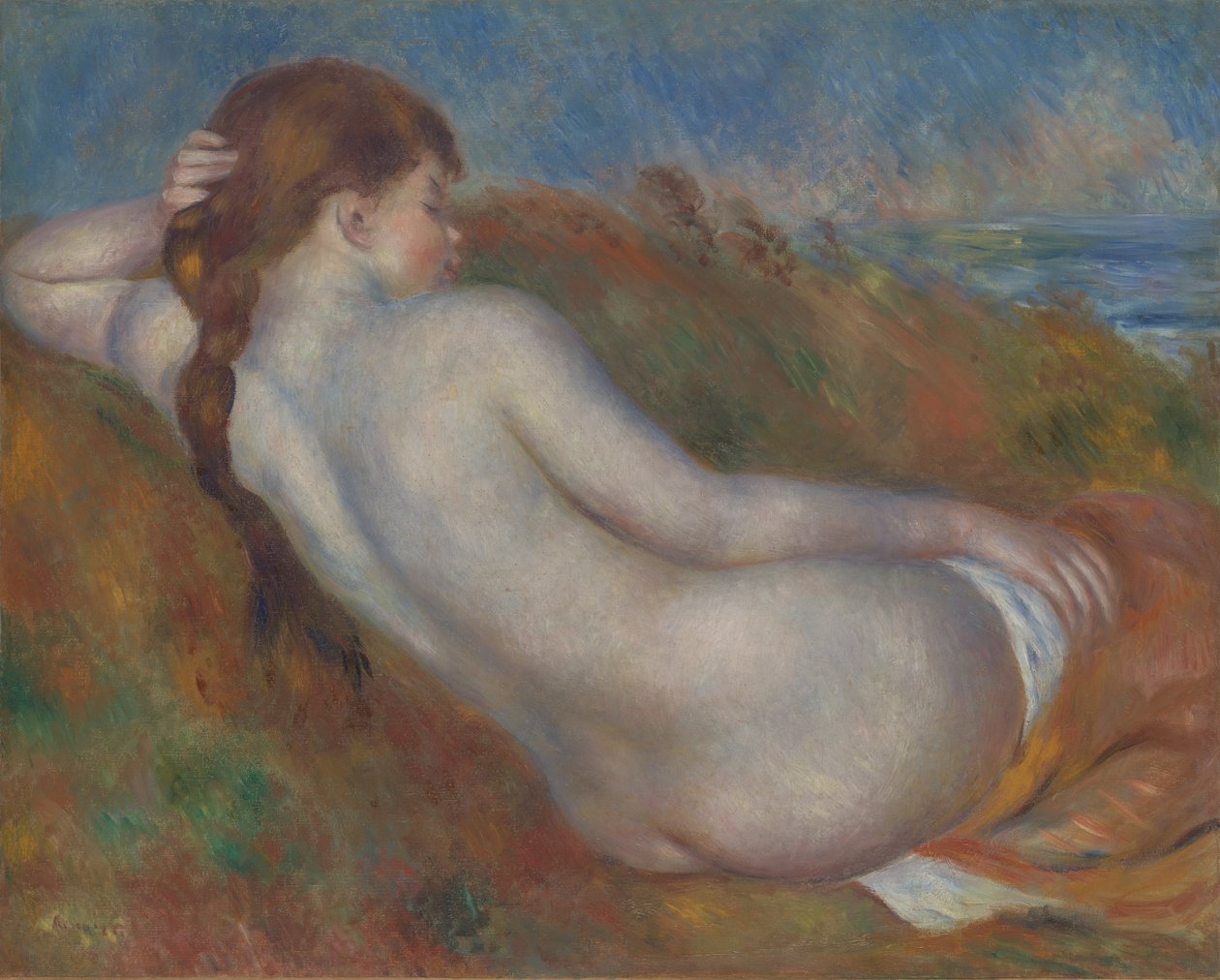 Liggende nøgen, 1883. af Pierre Auguste Renoir