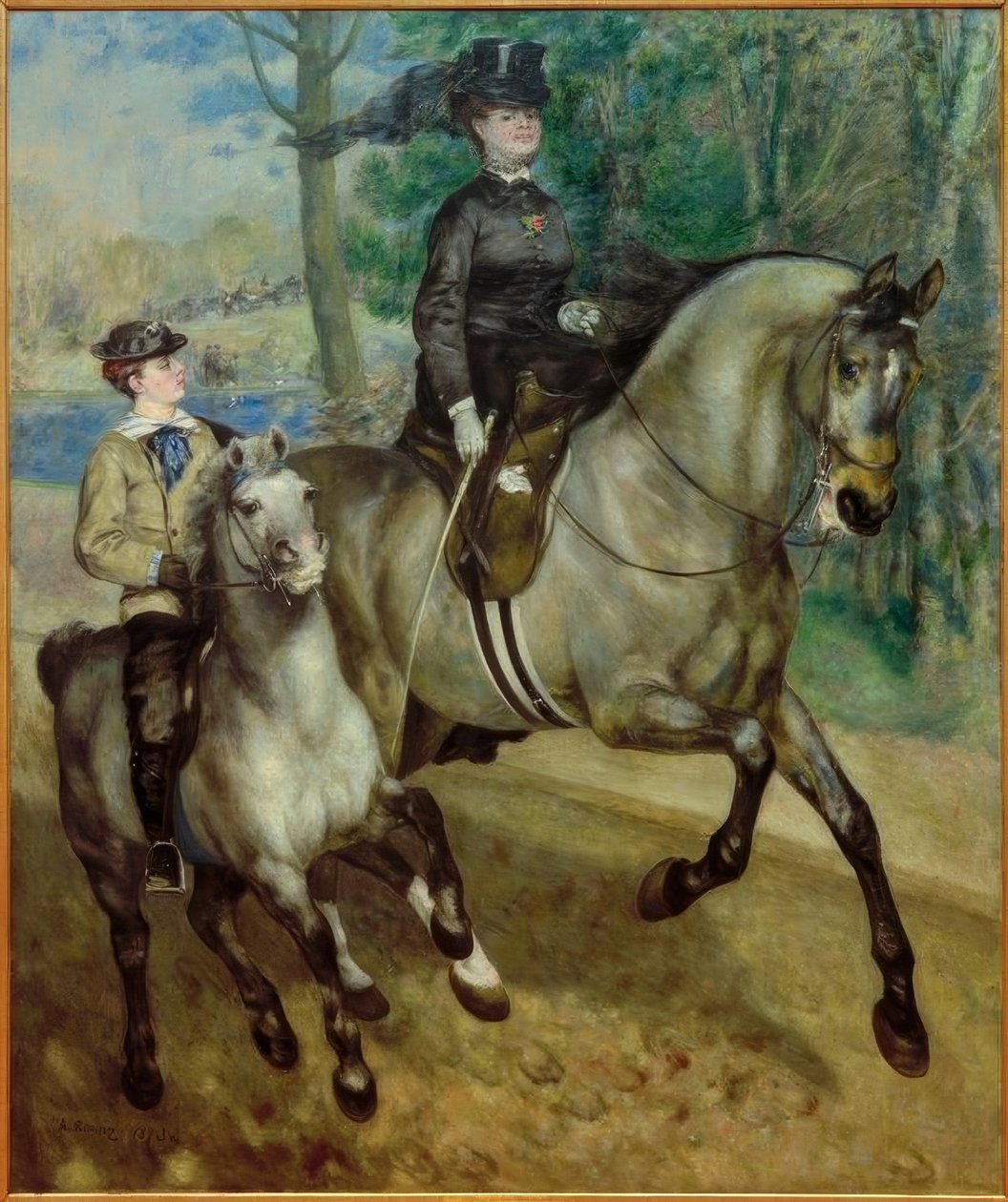 Rytter i Bois de Boulogne af Pierre Auguste Renoir