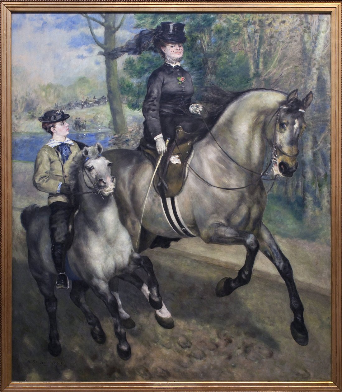 Riding at the Bois de Boulogne Dani af Pierre Auguste Renoir