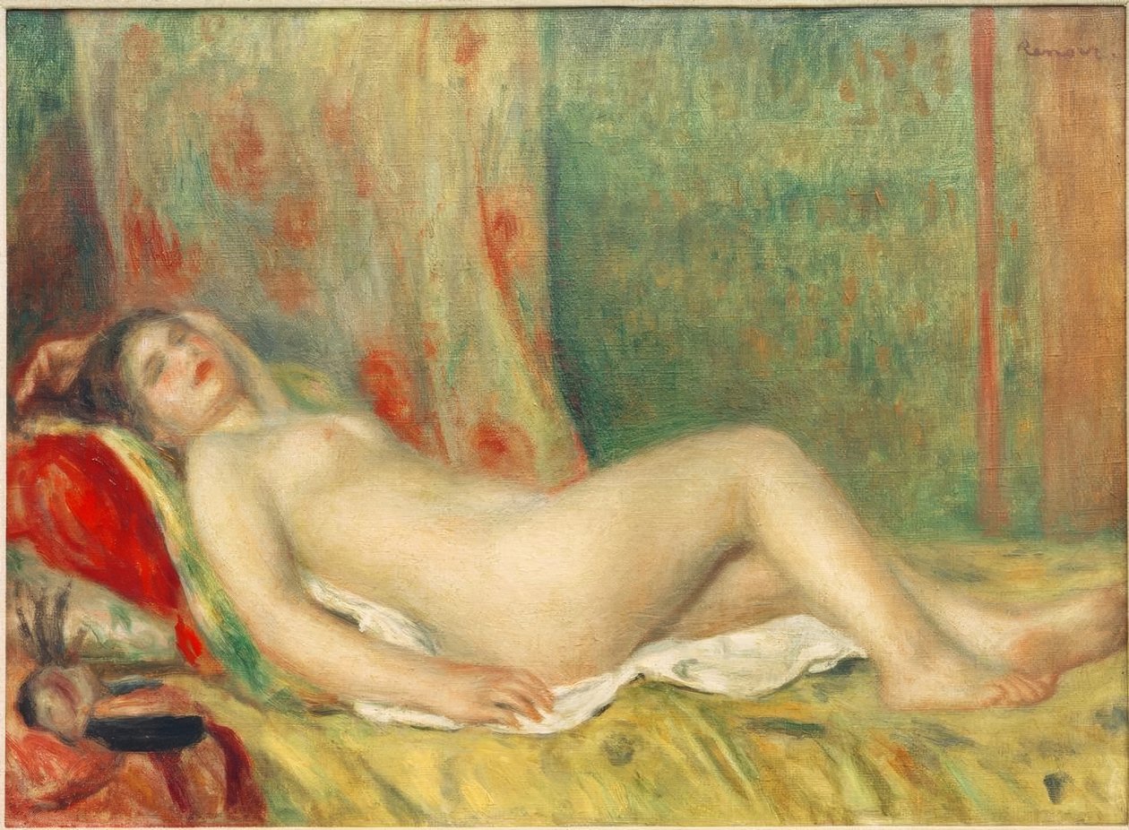 Sovende handling af Pierre Auguste Renoir