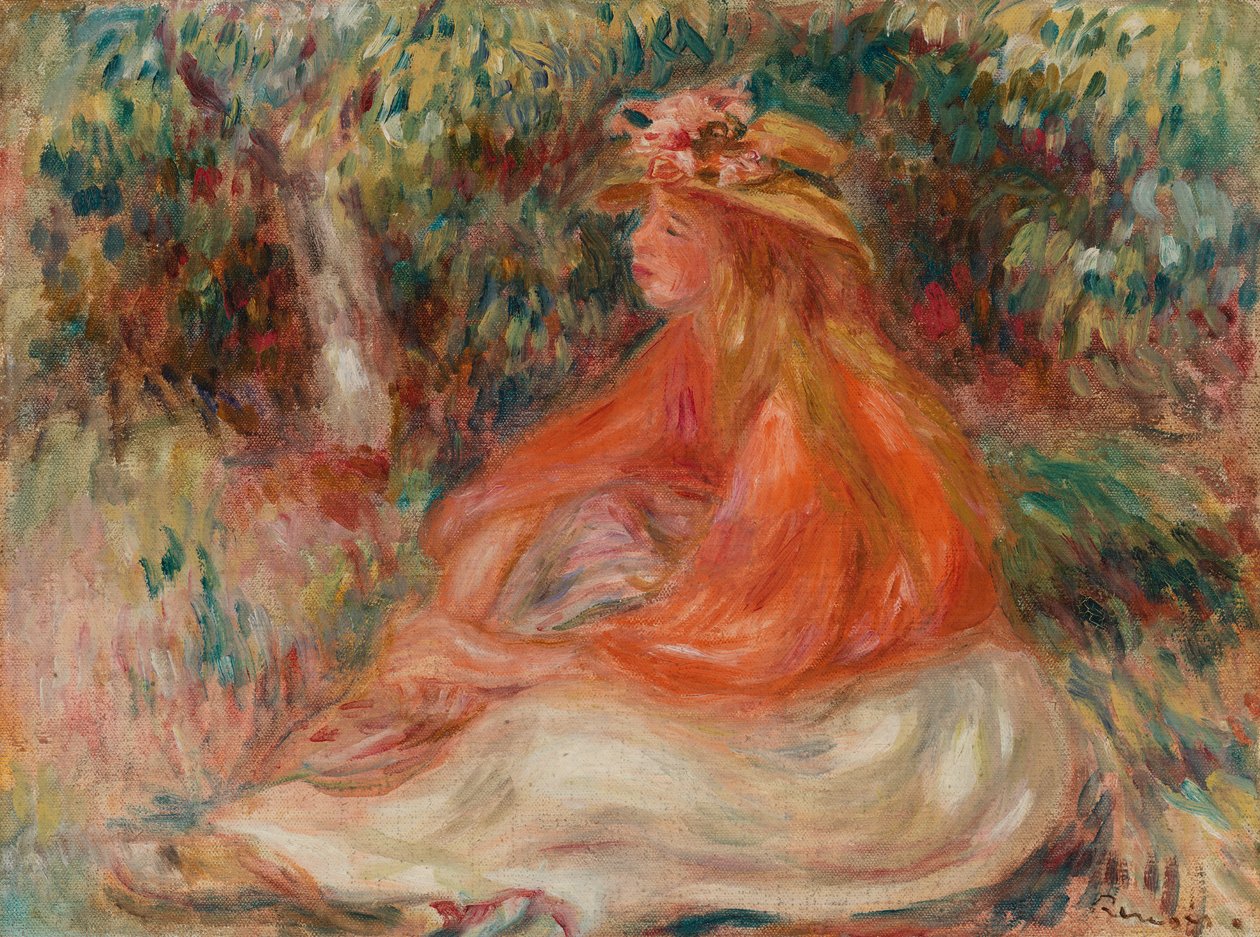 Siddende kvinde (Femme assise) af Pierre Auguste Renoir