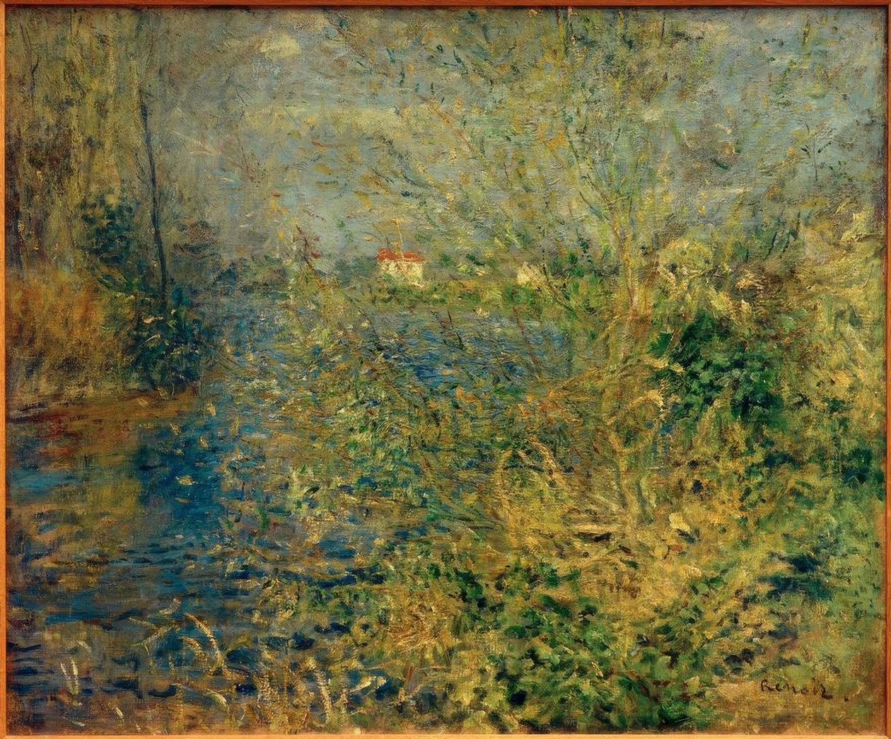 Seine landskab ved Argenteuil af Pierre Auguste Renoir