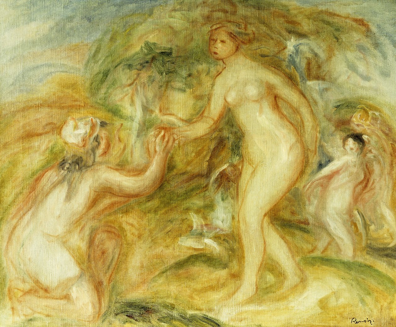 Skitse af dommen i Paris; Skitse af dommen i Paris, 1913 af Pierre Auguste Renoir