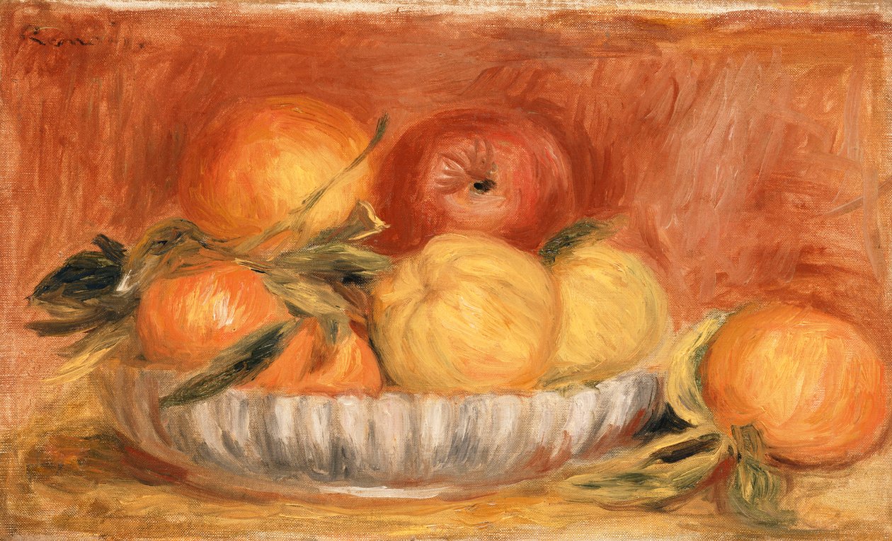 Stilleben med æbler og appelsiner; Nature Morte aux pommes et appelsiner, slutningen af 1890