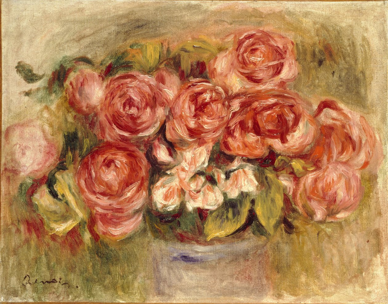 Stilleben af roser i en vase, 1880