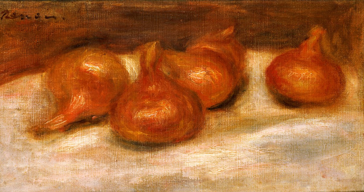 Stilleben med granatæbler af Pierre Auguste Renoir