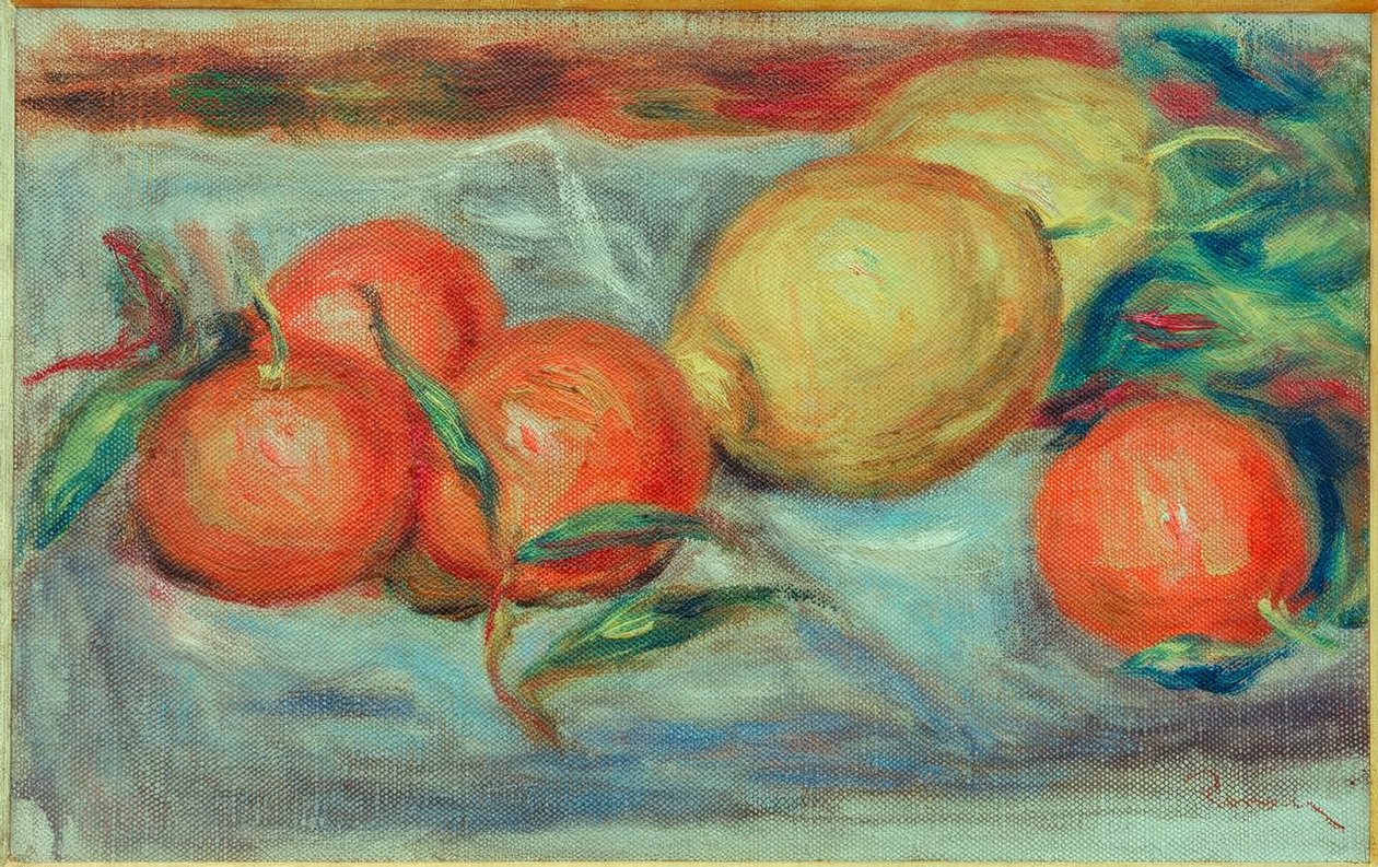 Stilleben med citrusfrugter af Pierre Auguste Renoir