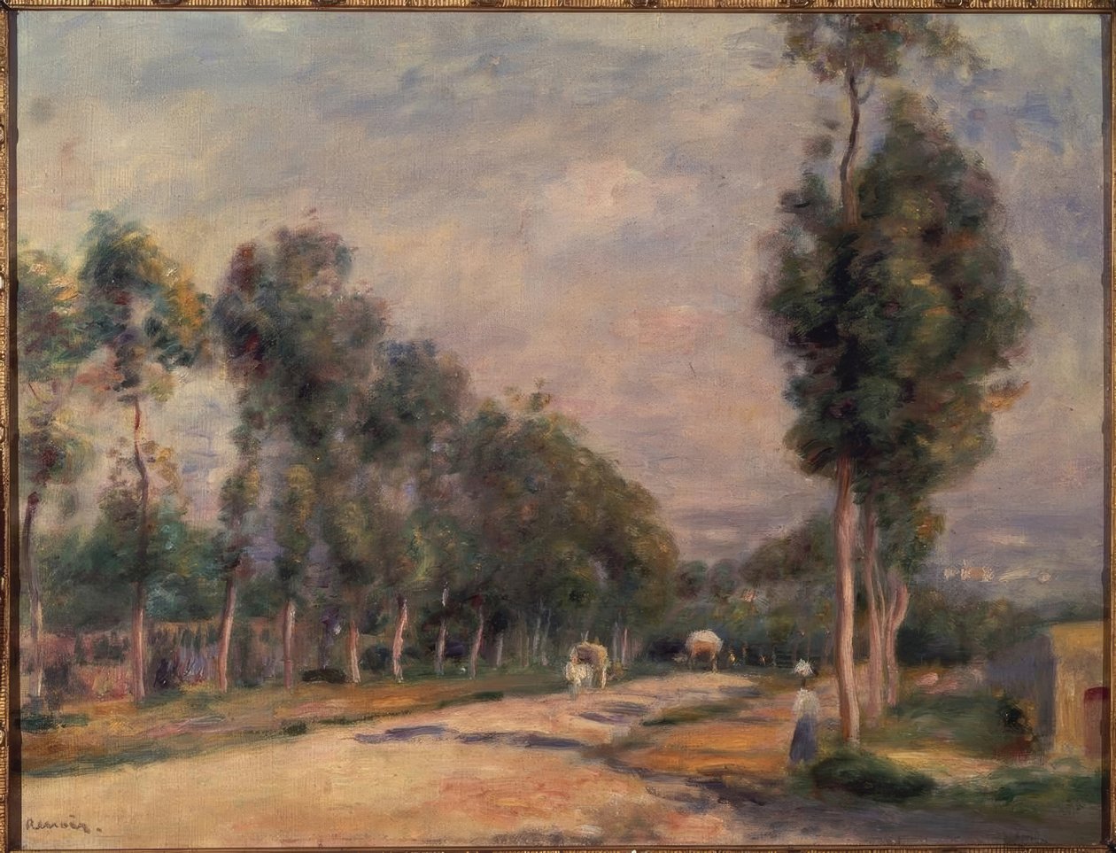 Vej i nærheden af Louveciennes af Pierre Auguste Renoir