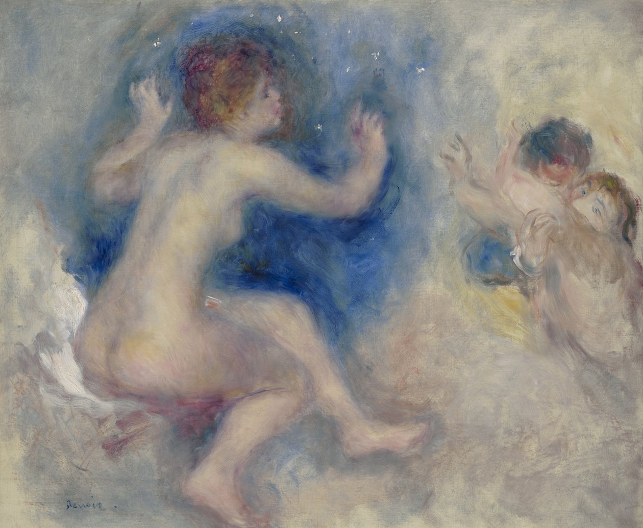Studie til "Scene fra Tannhäuser, tredje akt", 1879 af Pierre Auguste Renoir