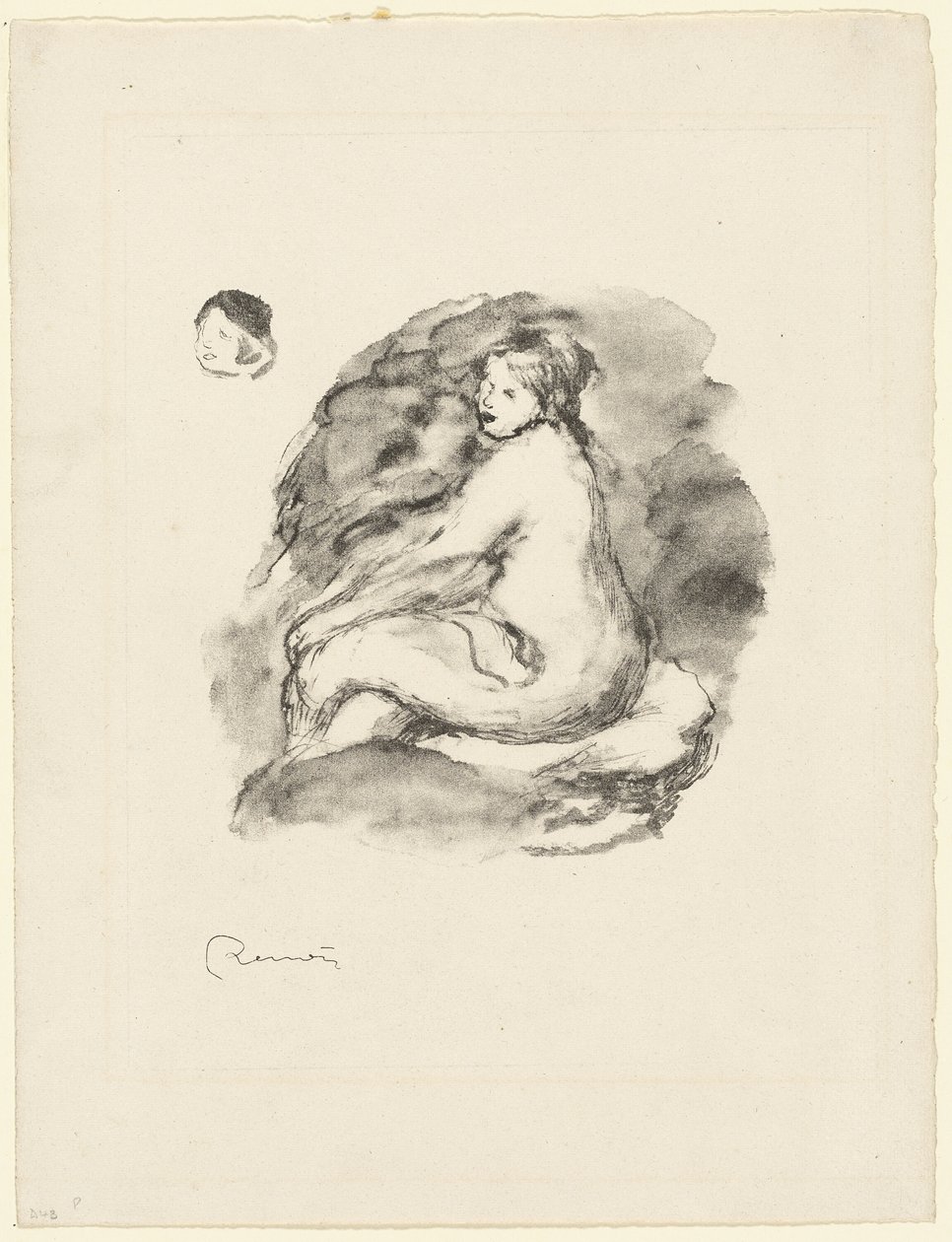 Studie af en siddende nøgen kvinde, variant af Pierre Auguste Renoir