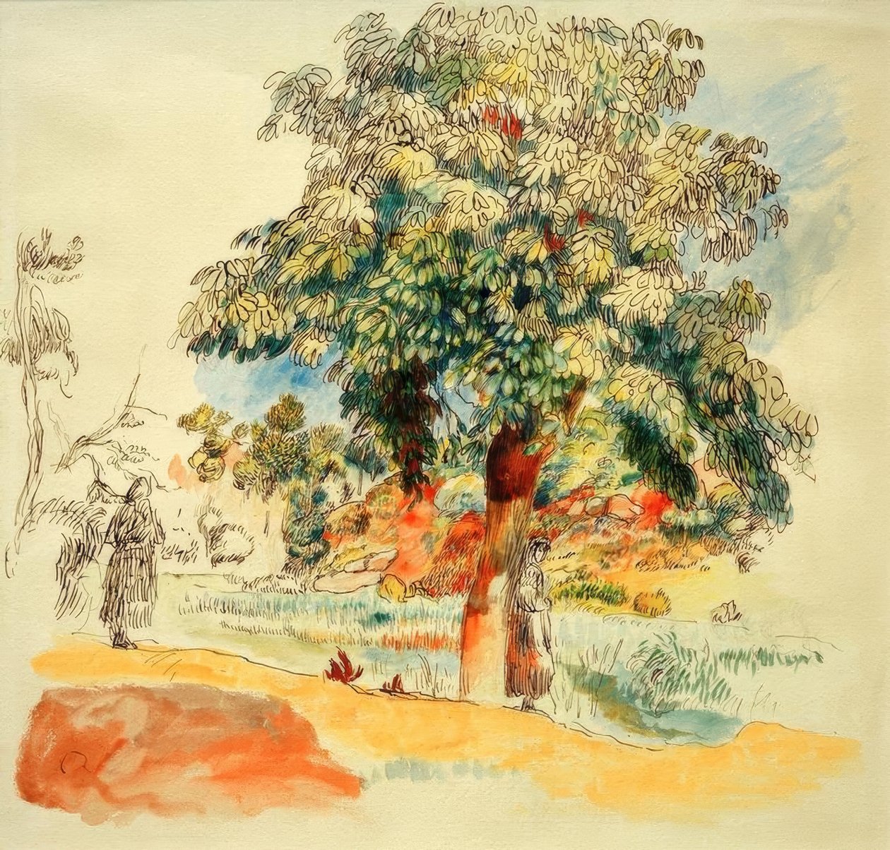 Sydlige landskab af Pierre-Auguste Renoir