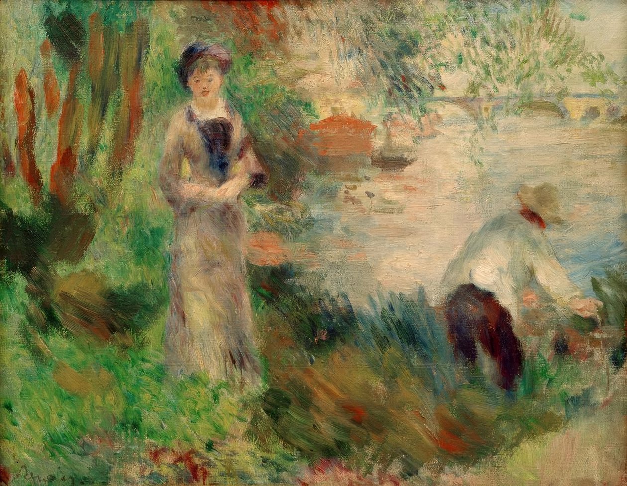 På Ile de Chatou af Pierre Auguste Renoir