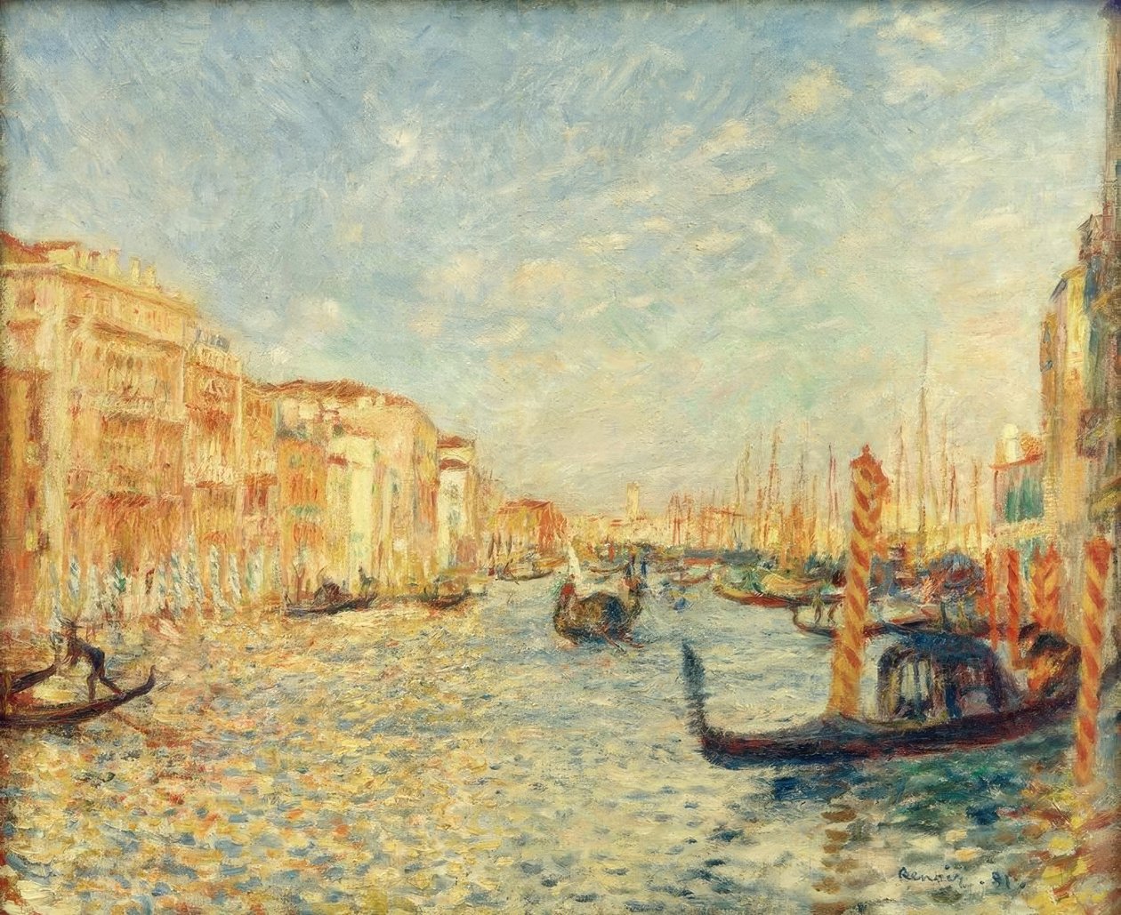 På Canal Grande, Venedig af Pierre Auguste Renoir