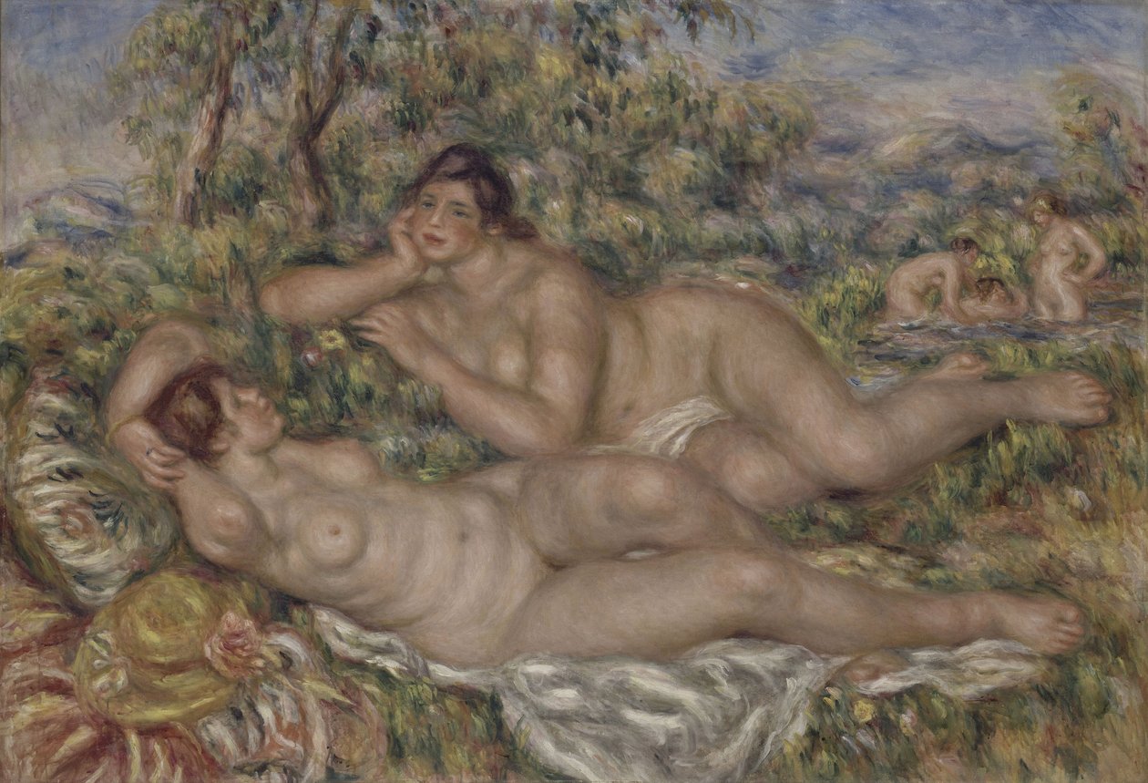The Bathers, ca. 1918-19 (olie på lærred) af Pierre Auguste Renoir