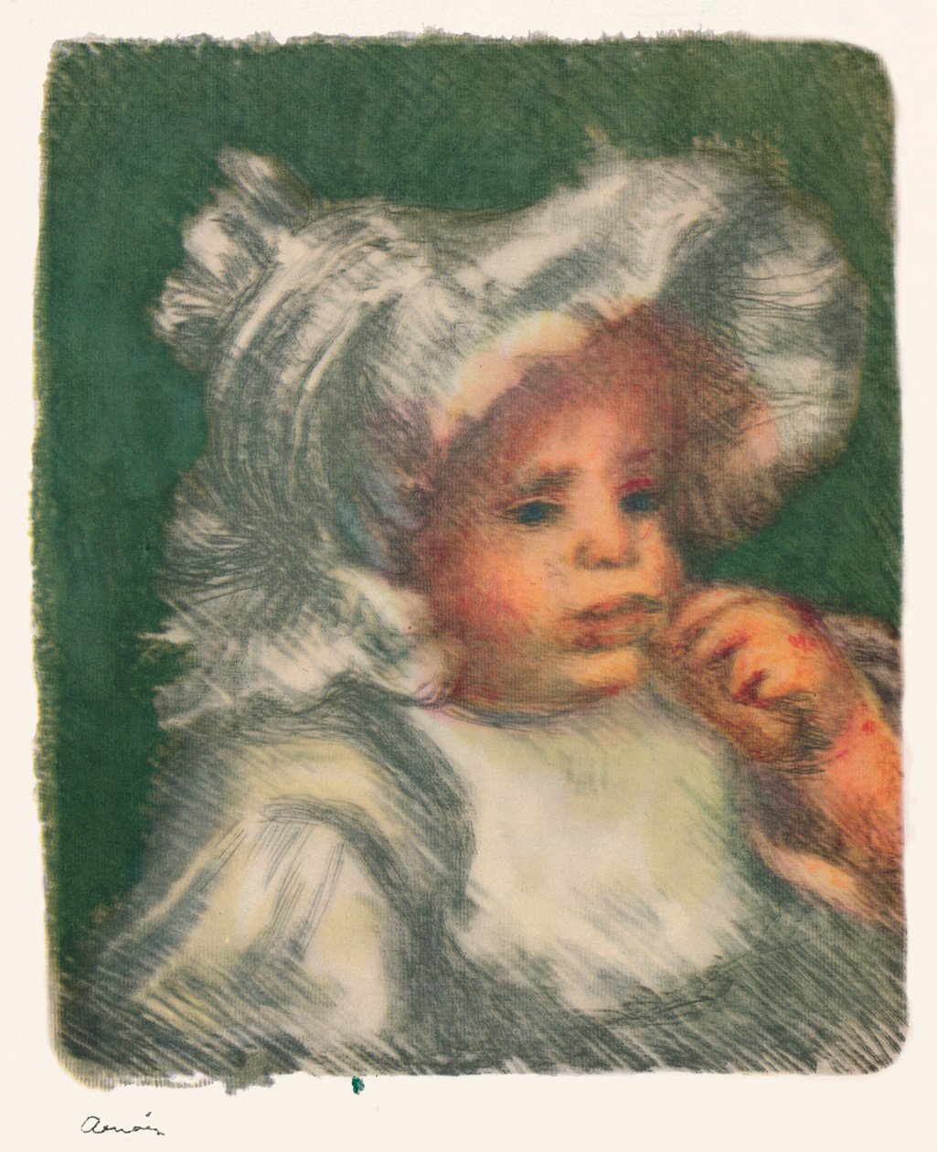 Barnet med kiksen, ca. 1898-1899, 1946 af Pierre Auguste Renoir