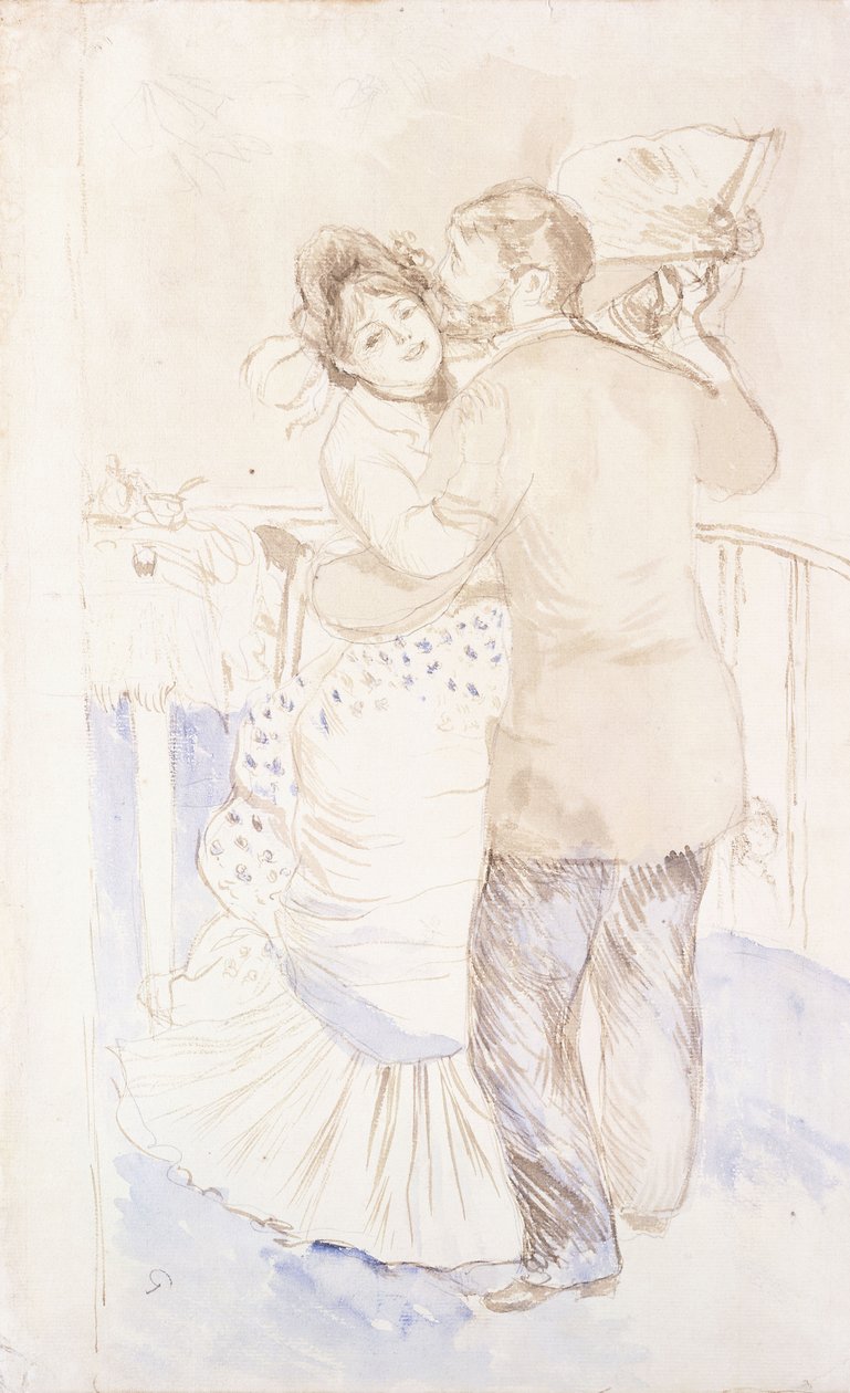 Landsdansen, 1883 af Pierre Auguste Renoir