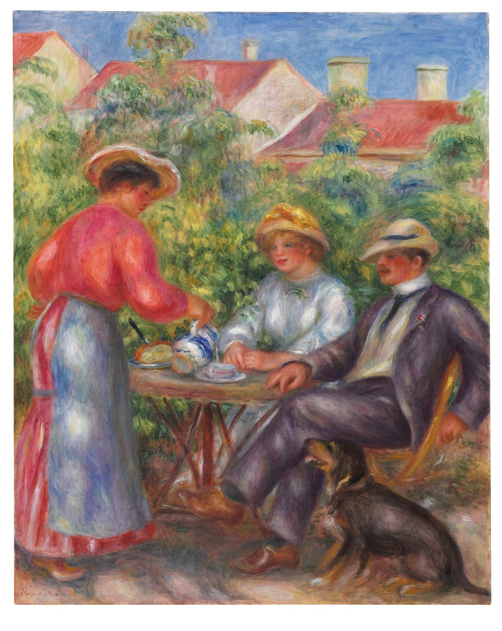 The Cup of Tea, eller The Garden, c.1906-07 af Pierre Auguste Renoir