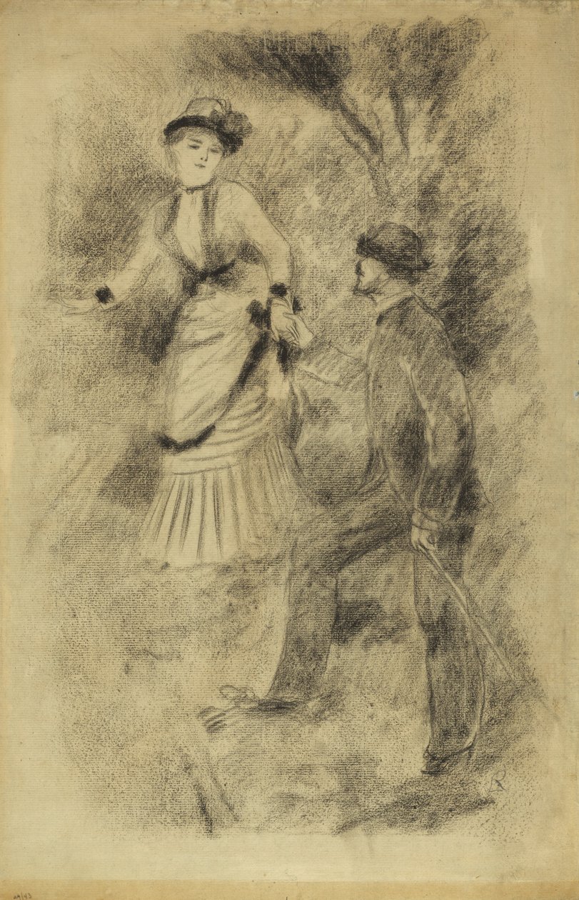 Nedstigningen fra topmødet: Jean Martin Steadies Hélène, bankmandens datter, 1881 af Pierre Auguste Renoir