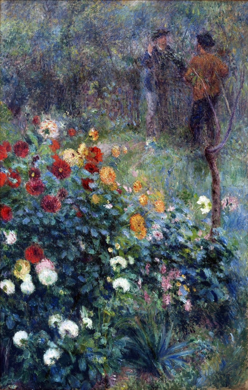 Haven i Rue Cortot, Montmartre - Pierre Auguste Renoir (1841-1919). Olie på lærred af Pierre Auguste Renoir