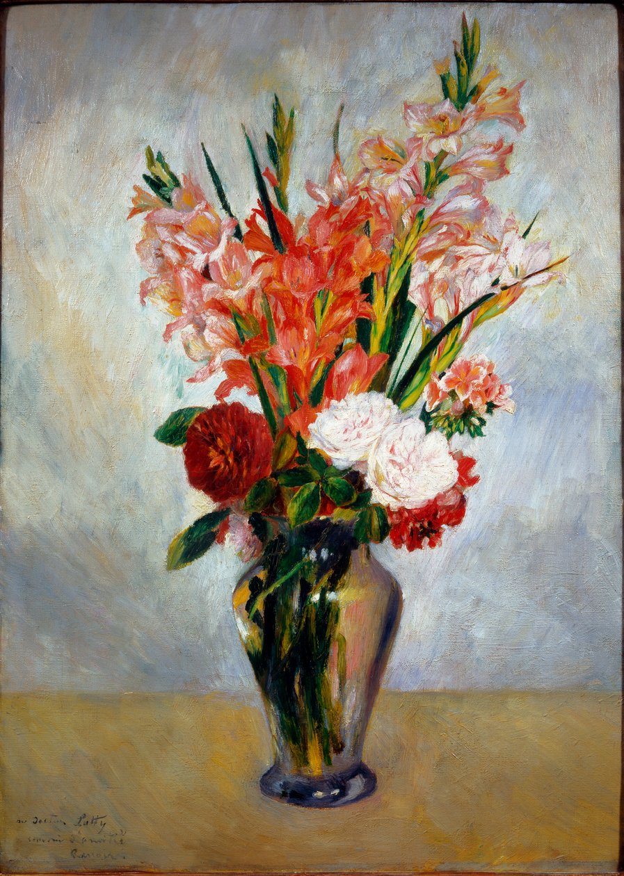 Gladiolen af Pierre Auguste Renoir