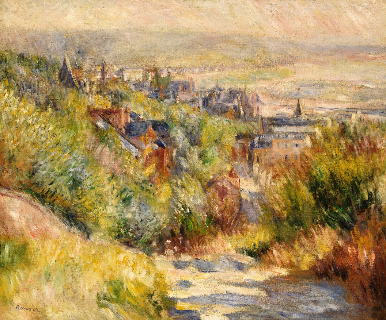 Trouvilles højder af Pierre Auguste Renoir