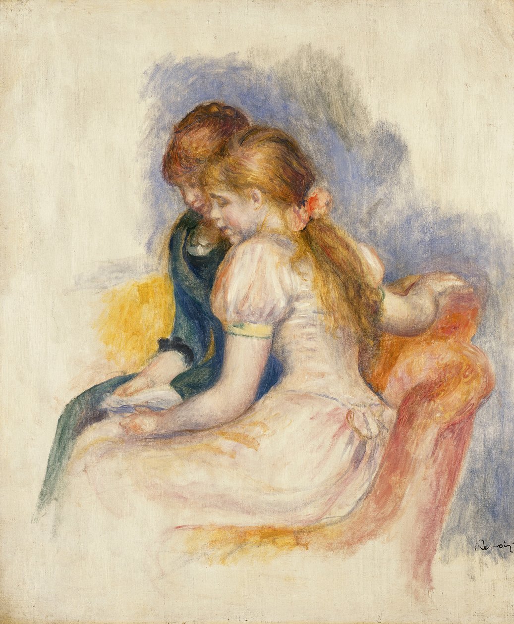 Foredraget; La Lecture, 1890 af Pierre Auguste Renoir