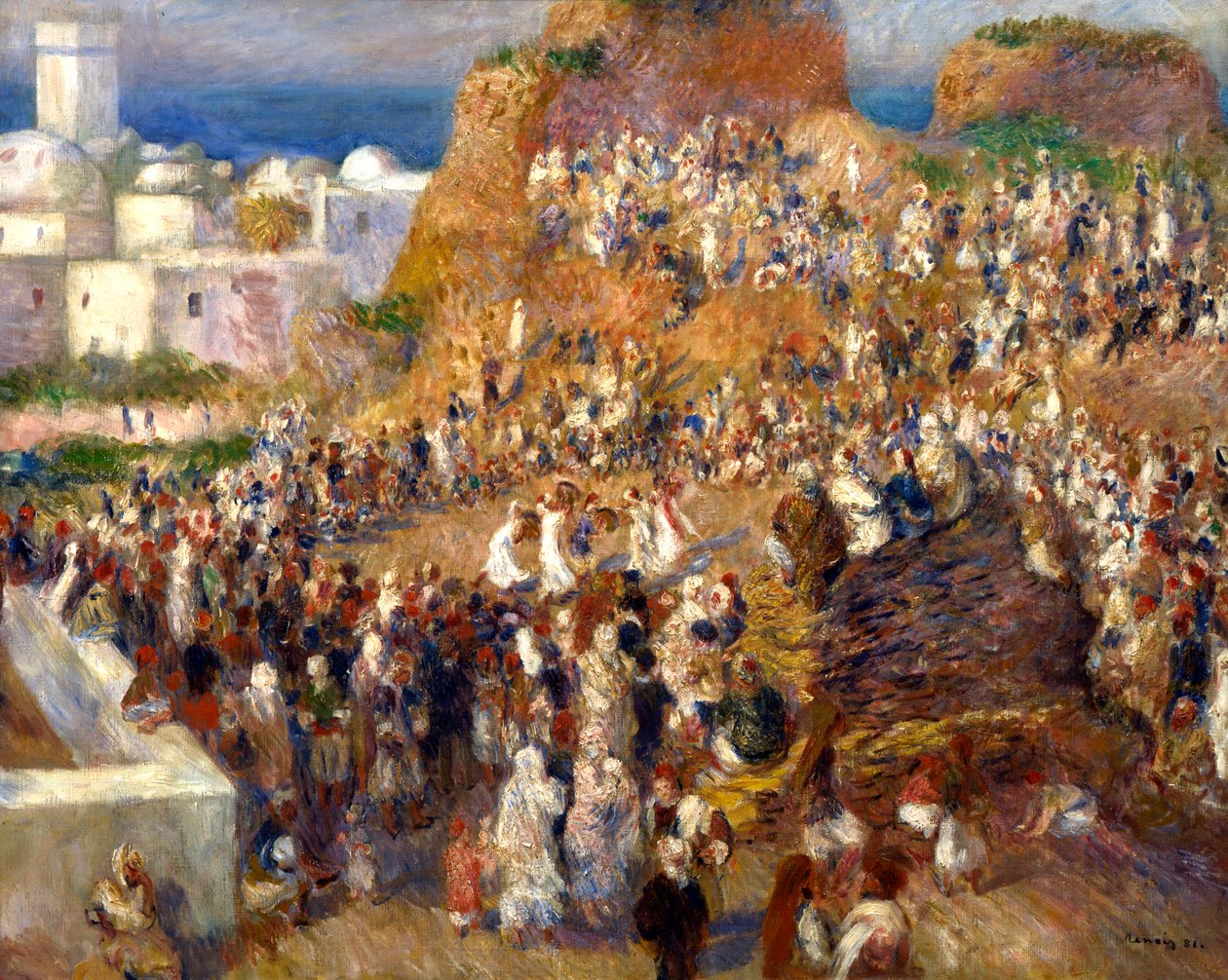 Moskeen eller den arabiske festival, 1881 af Pierre Auguste Renoir