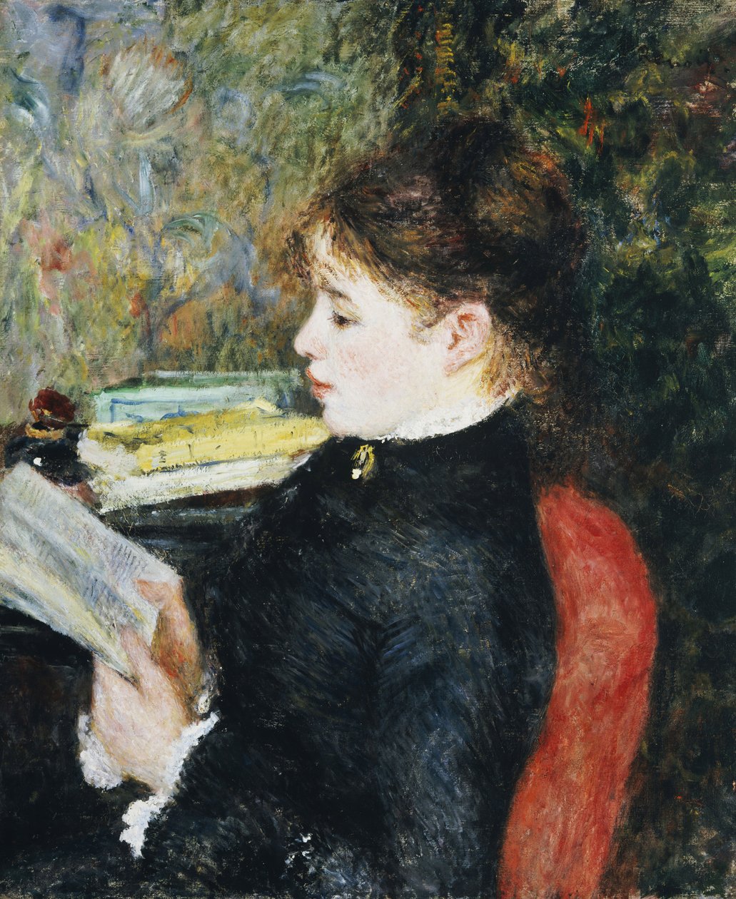 Læseren, 1877 af Pierre Auguste Renoir