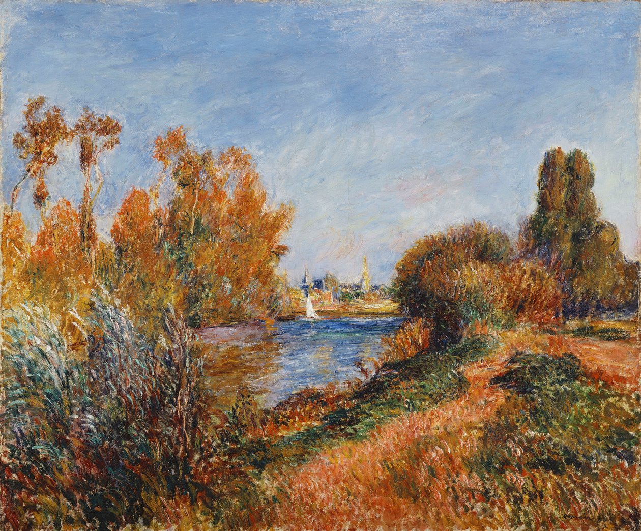 Seinen ved Argenteuil; Seinen ved Argenteuil, 1888 af Pierre Auguste Renoir
