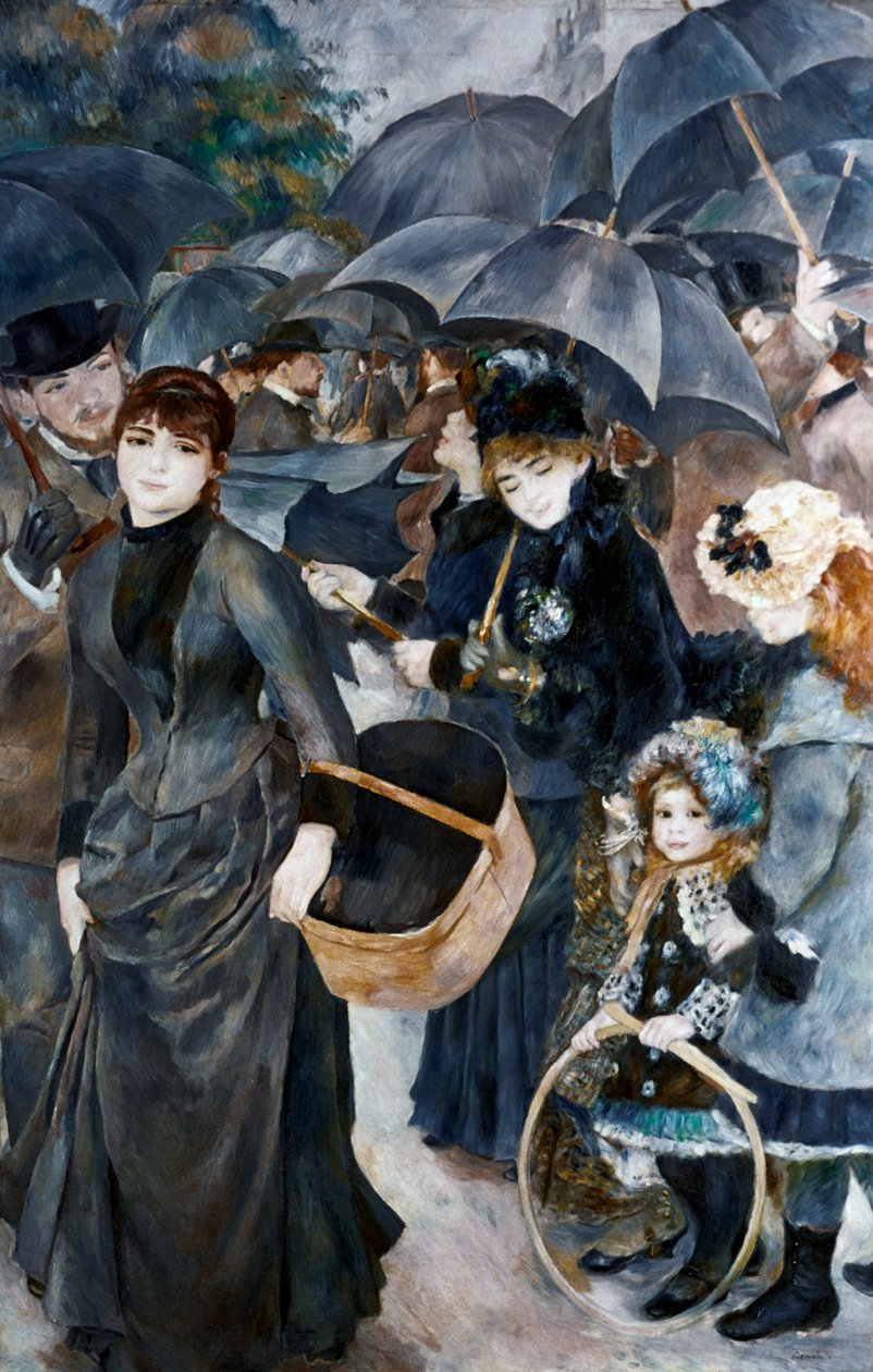 Paraplyerne, 1881-1886 af Pierre Auguste Renoir