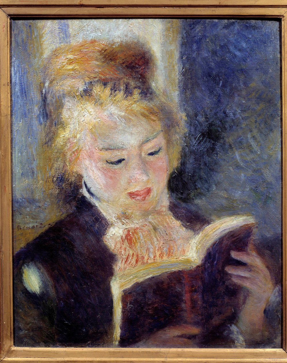 Læserens maleri af Pierre Auguste Renoir (1841-1919) 1874 søn. 0,46x0,38 m Paris, musee d