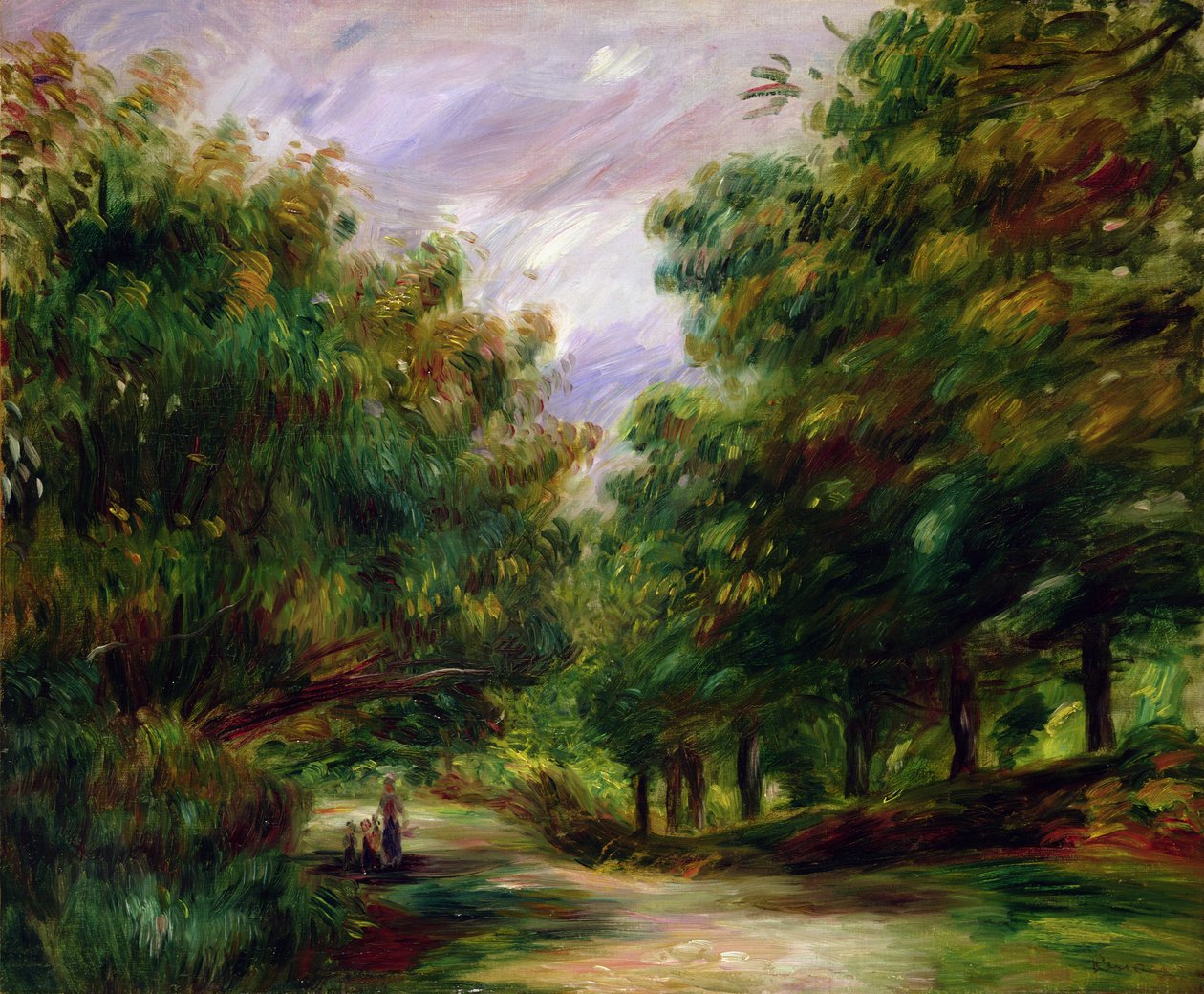 Vejen nær Cagnes, 1905 af Pierre Auguste Renoir